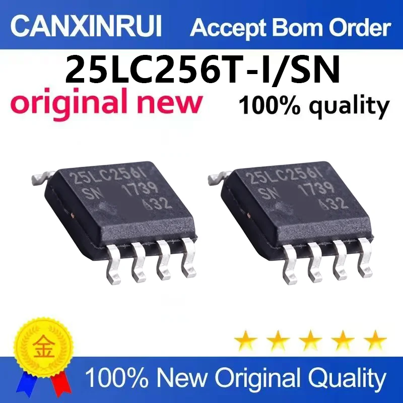 (5pcs-100pcs)Brand new original 25LC256T-I/SN 25LC256-I/SN memory chip patch SOP-8 IC