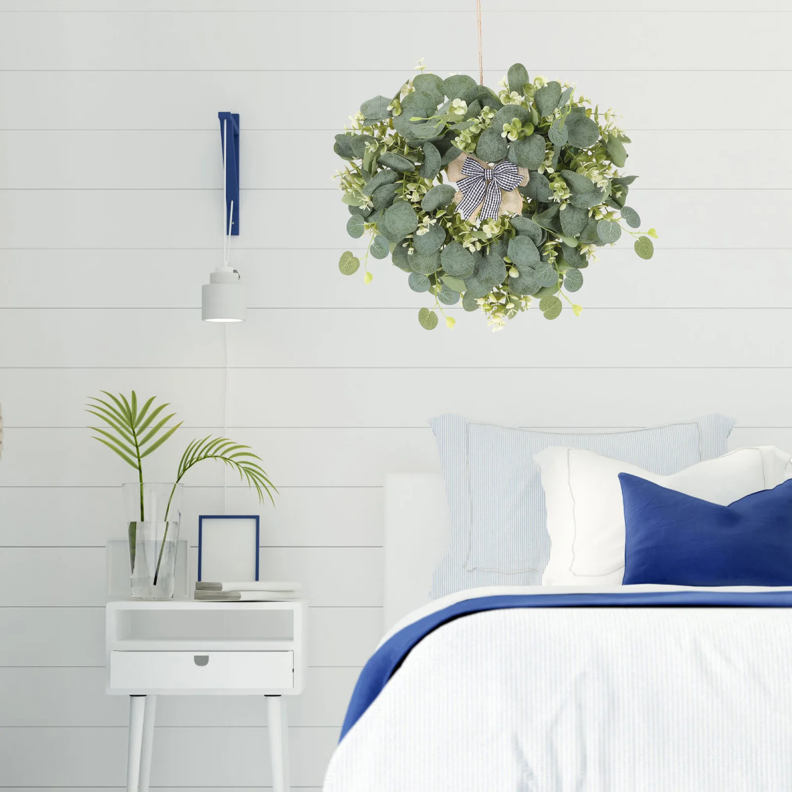 

Artificial Heart-Shaped Wreath with Realistic Roses 24 Inch Front Door Welcome Decor for Party Scene Layout Spring Wedding