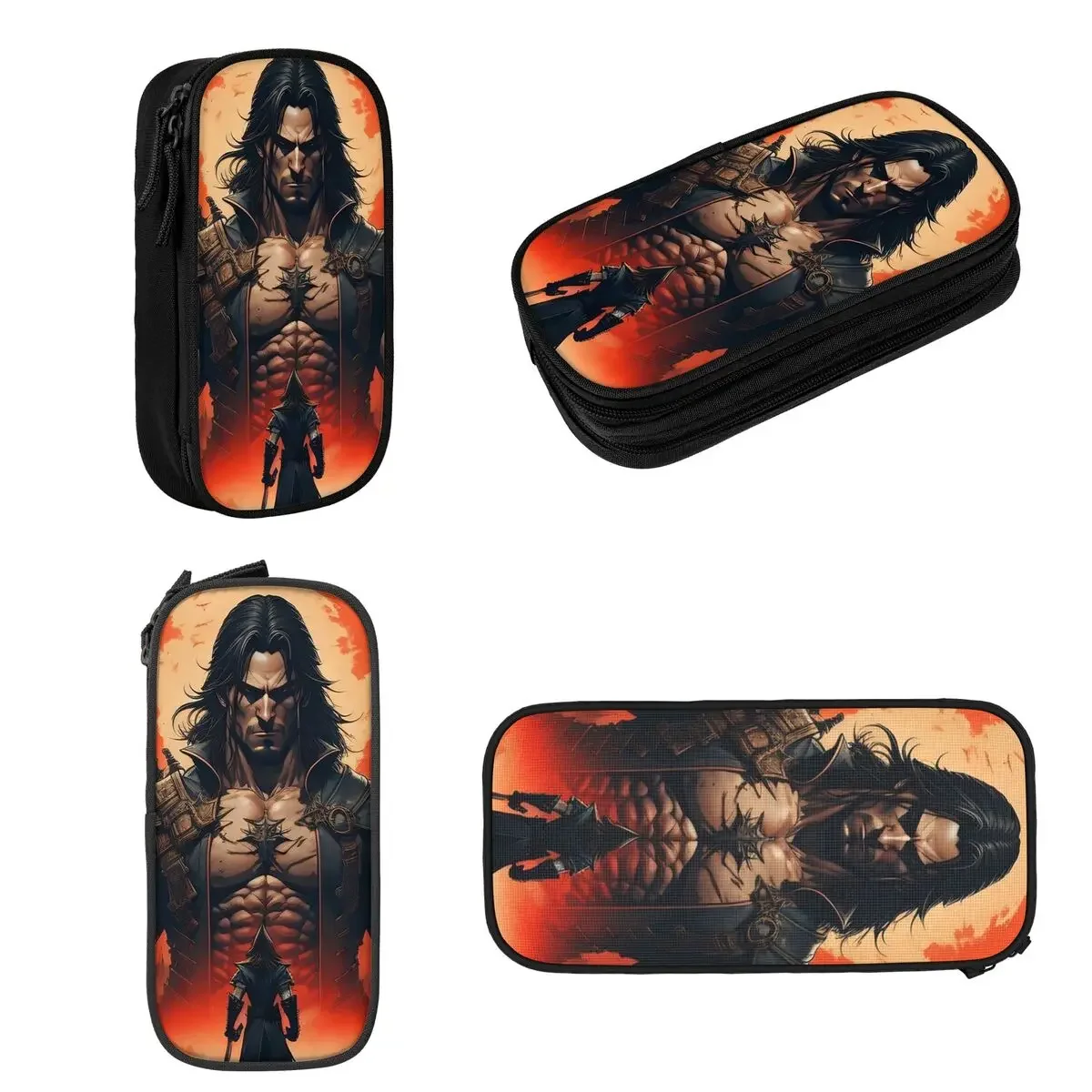 Castlevania Netflix Fanart Pencil Cases Large Capacity Pen Bags Pen Box Pencil Pouch For Boys Girls Students Stationery School