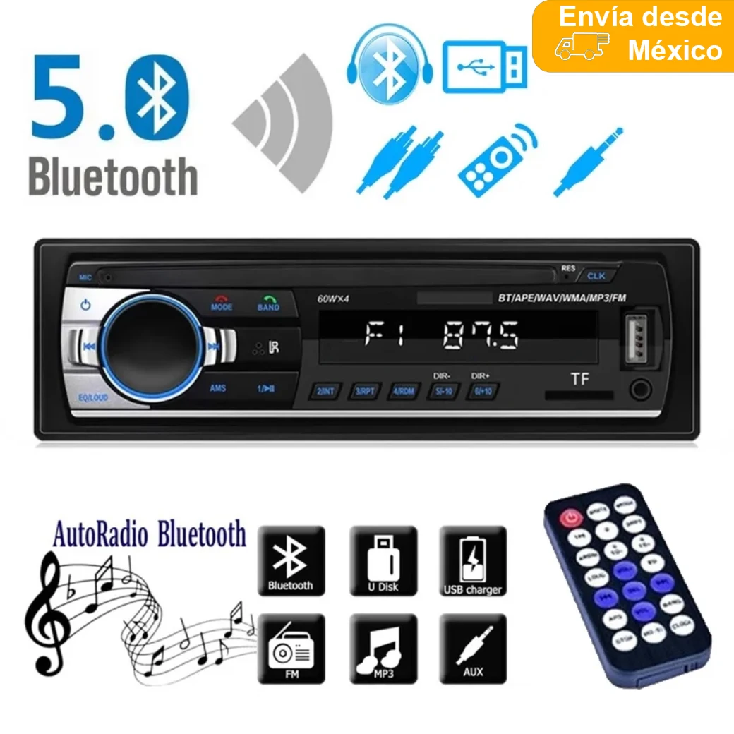 Auto stereo Mp3 player 1 Din with Bluetooth and auxiliary car JSD-520 Lite