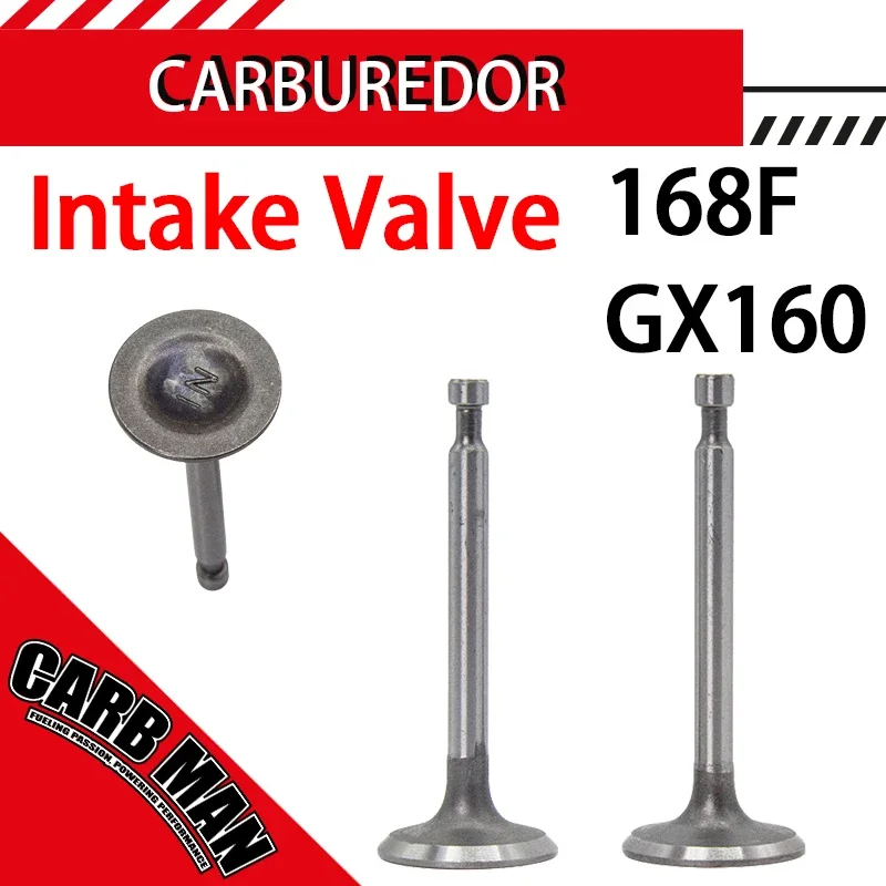 Generator Intake Valve Exhaust Valve Set For Honda 168F 170F GX160 220 2KW-2.5KW Gas Engine