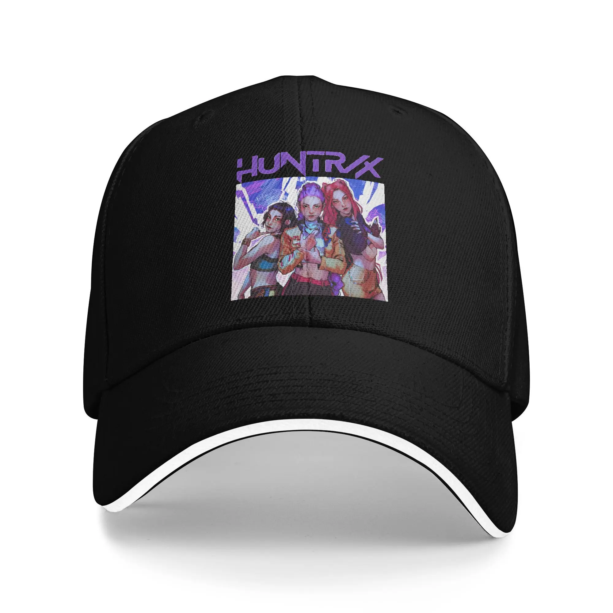 

HUNTRIX Zoey Rumi Mira Kpop Demon Hunters Casual Baseball Cap Running Hippie Trucker Hat Summer Female Male Funny Baseball Caps
