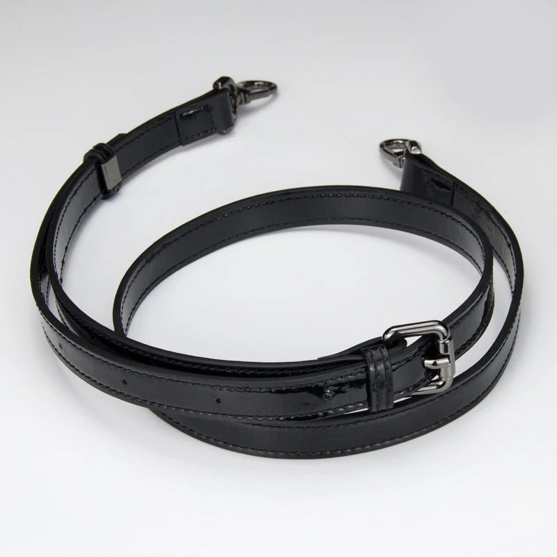 130cm Black Leather Shoulder Bag Strap DIY Handbag Handle Women Girls Handbags Buckle Belts Strap Bag Accessories