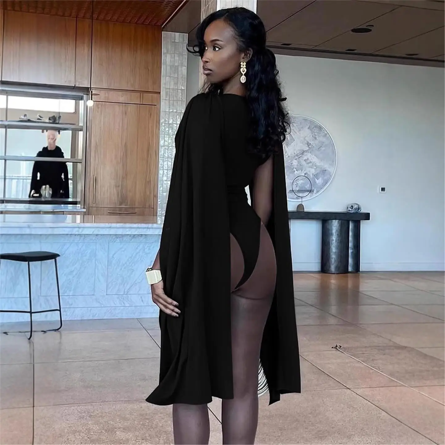 بدلة Ele عالية الخصر من قطعة واحدة مع تصميم Sa للعلامة التجارية الصينية المهمة للتجارة الإلكترونية النقية S #4