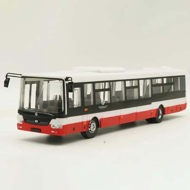 2024 New Diecast 1:43 Scale Autobus SOR NB12 MHD Praha Alloy Bus Simulation Model Static Decoration Souvenir Gifts for Adult