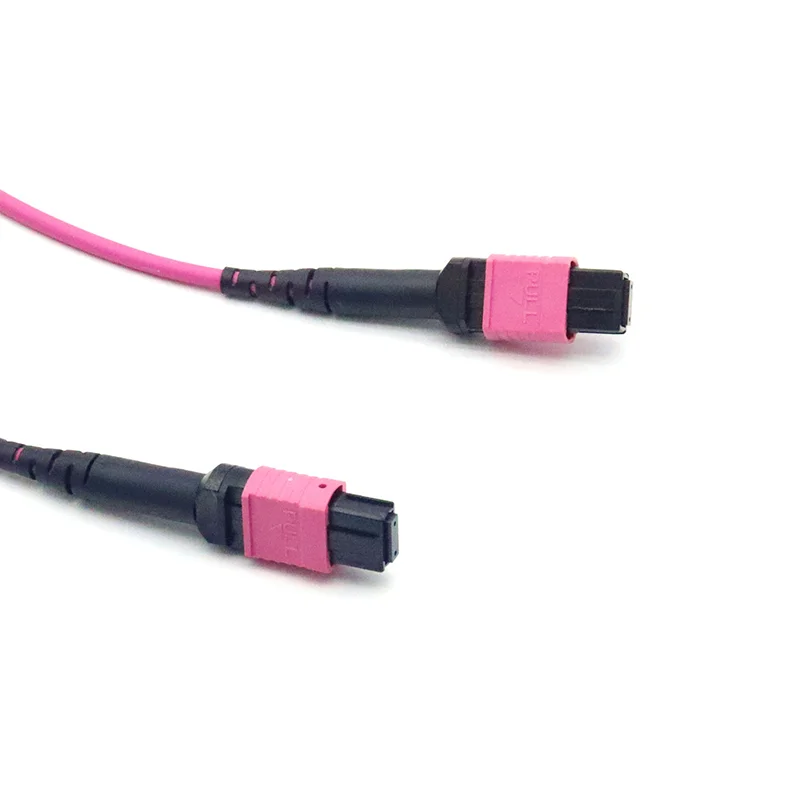 MPO to MPO/LC OM4 Multimode 8/12 Fiber 100G Data Center Trunk Cable, Female, Type B Polarity, MTP Compatible