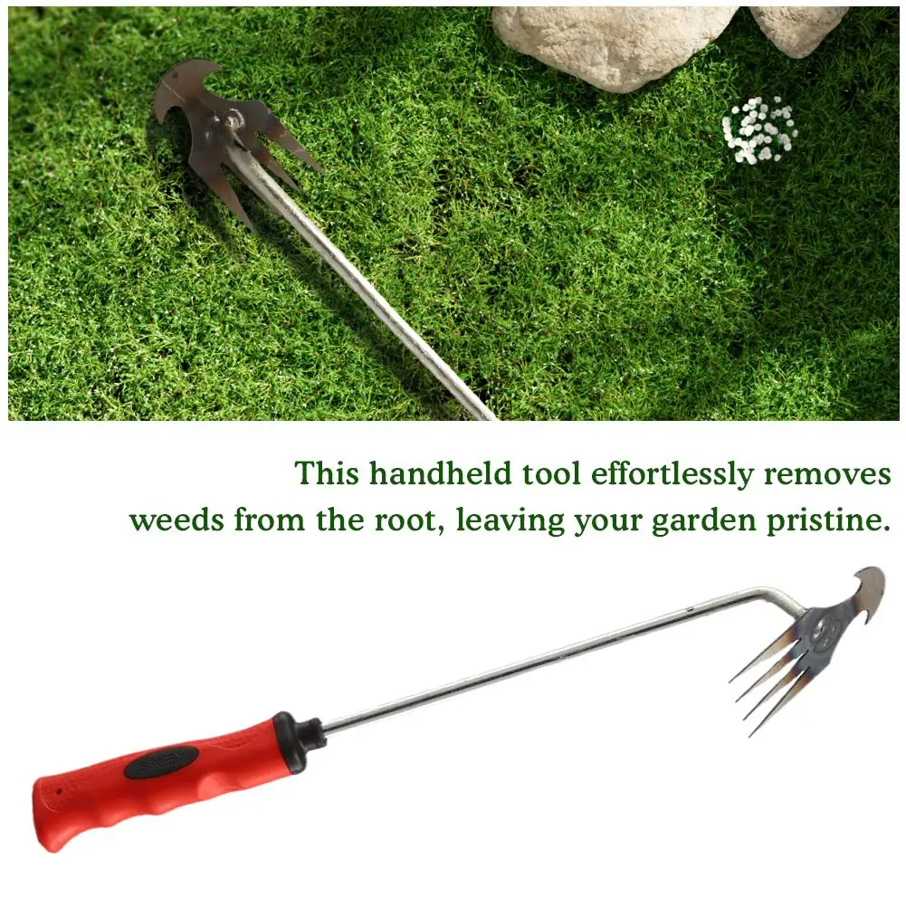 

Manganese Steel Weed Removal Tool - Efficient Garden Weeding Tool with Handle for Easy Weed Removal