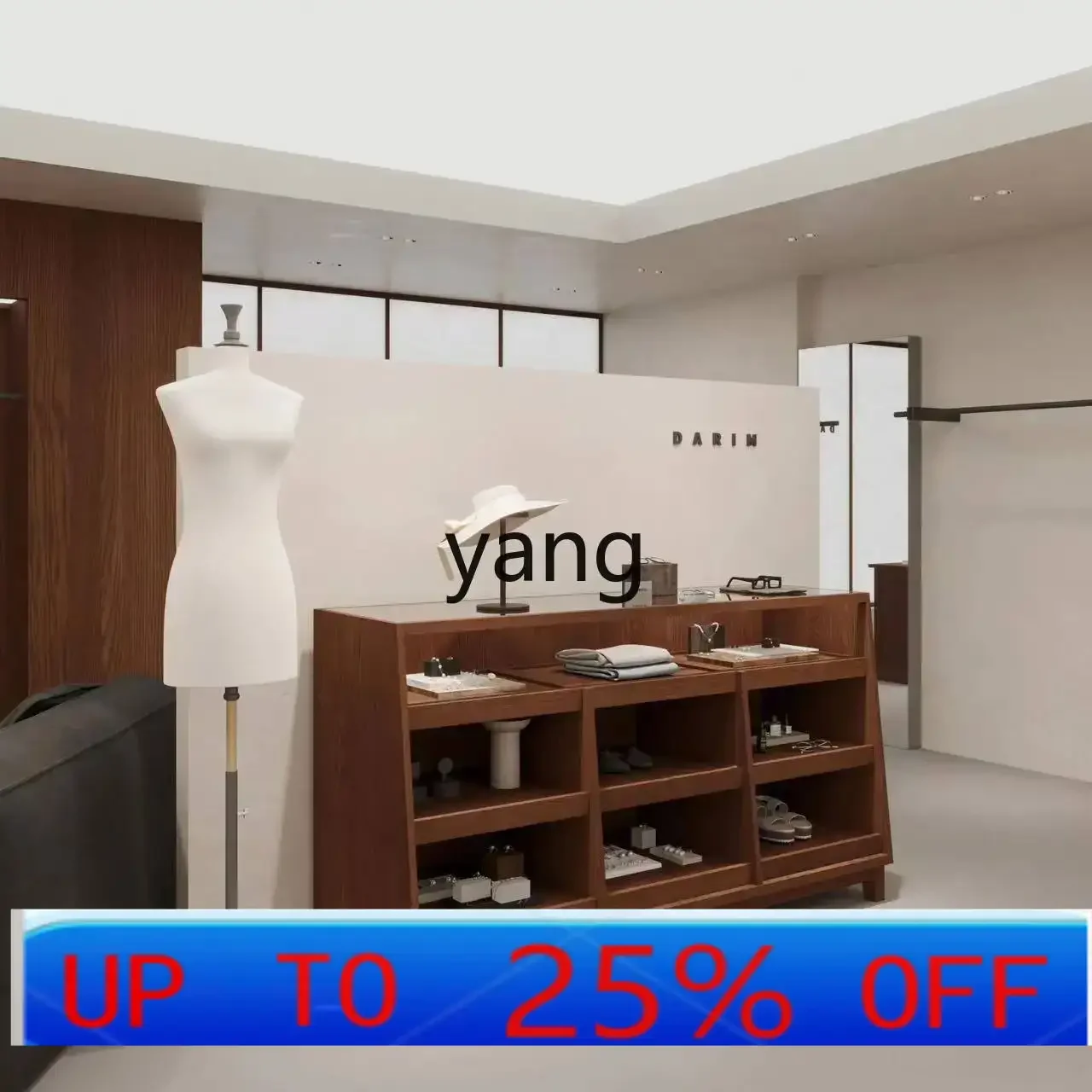 

LMMclothing store, Nakajima cabinet, flowing water table, retro jewelry display side cabinet