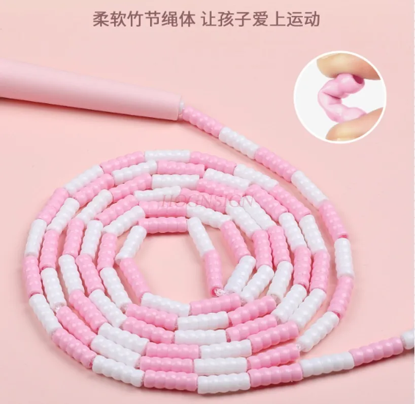 ปมไม้ไผ่สําหรับเด็กนับเชือกกระโดดการ์ตูนเชือกกีฬาเฉพาะสําหรับผู้เริ่มต้น