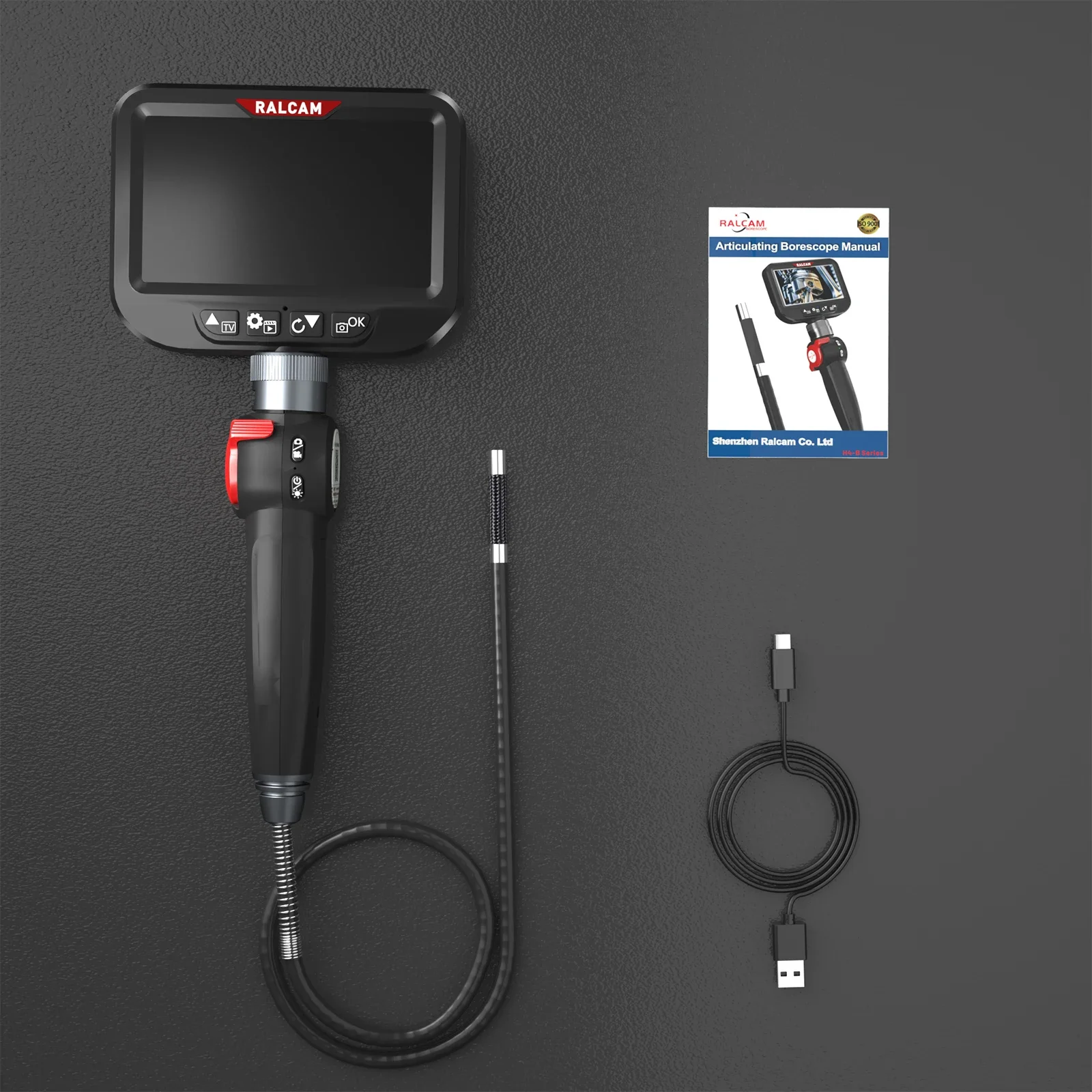 Handheld IP67 Waterproof Snake Camera Support OTG Android Steerable Borescope 8.5mm 2MP HD Industrial Endoscope Camera