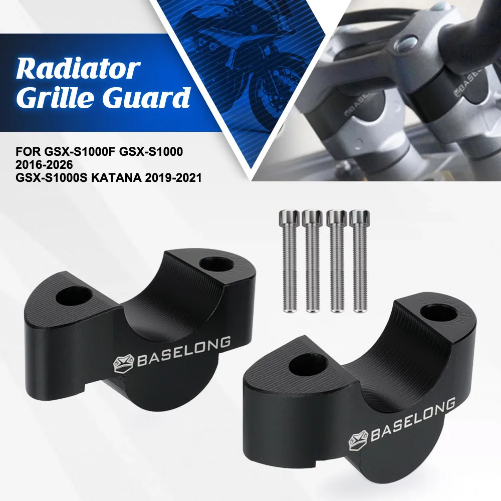 For Suzuki GSXS1000F GSX-S1000 GSX-S1000S Katana Motorcycle Premium Pull-Back Handlebar Risers Handle Bar Clamp Extend Adapter