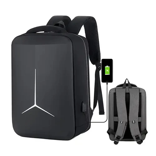 Nuevo estuche rígido impermeable antirrobo USB, mochila inteligente de viaje para ordenador portátil, mochila para motocicleta, mochila de moda EVA para hombre de negocios