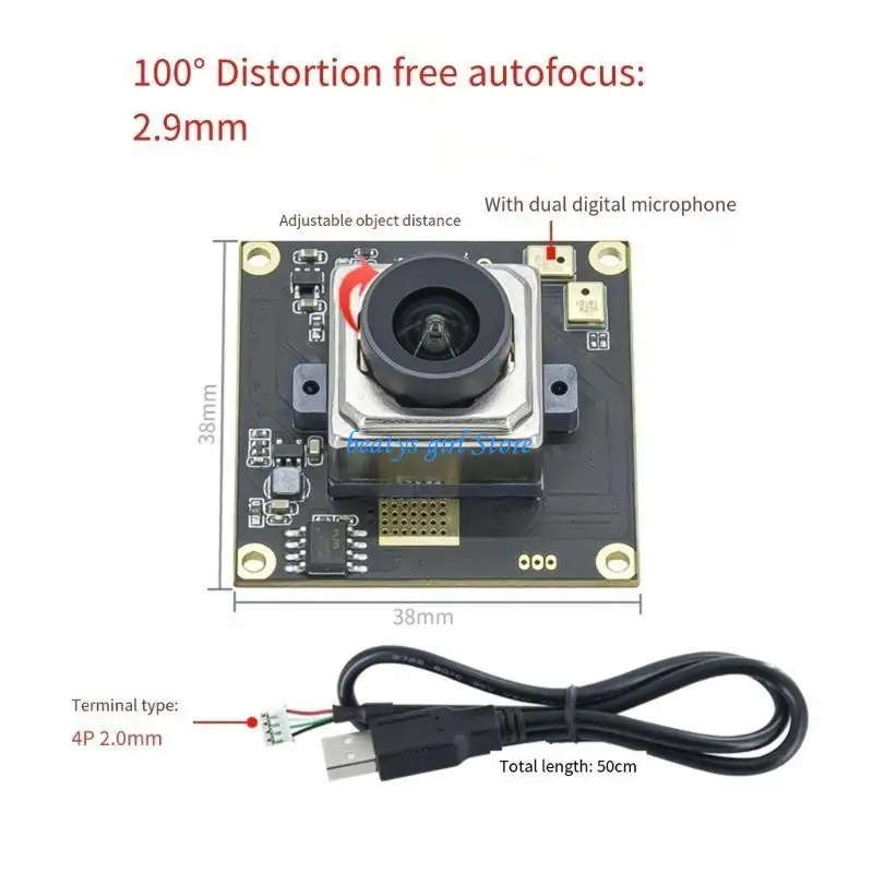 

C7AB USB Webcam with 1/2.3Inch IMX577 Sensoring 3840x3040 30FPS Automatic/Manual Focusing Option Enhances Visual Experience