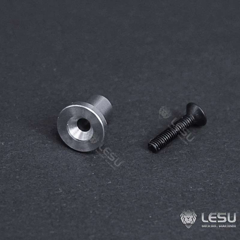 RC 1/14 2 Stück Anhängerkupplungsstift aus Edelstahl für Tamiya Hydraulikbagger, Lader, Kipper, MAN VOLVO Anhänger, Kipper, DIY-Teile – Detail 4