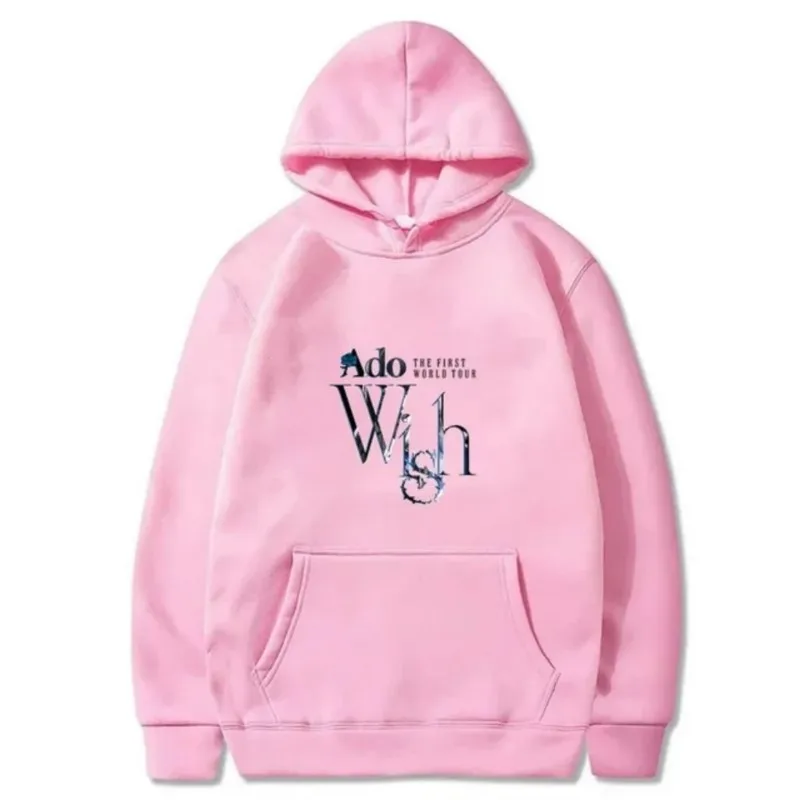 Ado Wish World Tour Hoodies Merch Winter For Men/Women Unisex Casuals Long Sleeve Sweatshirt Streetwear Hooded