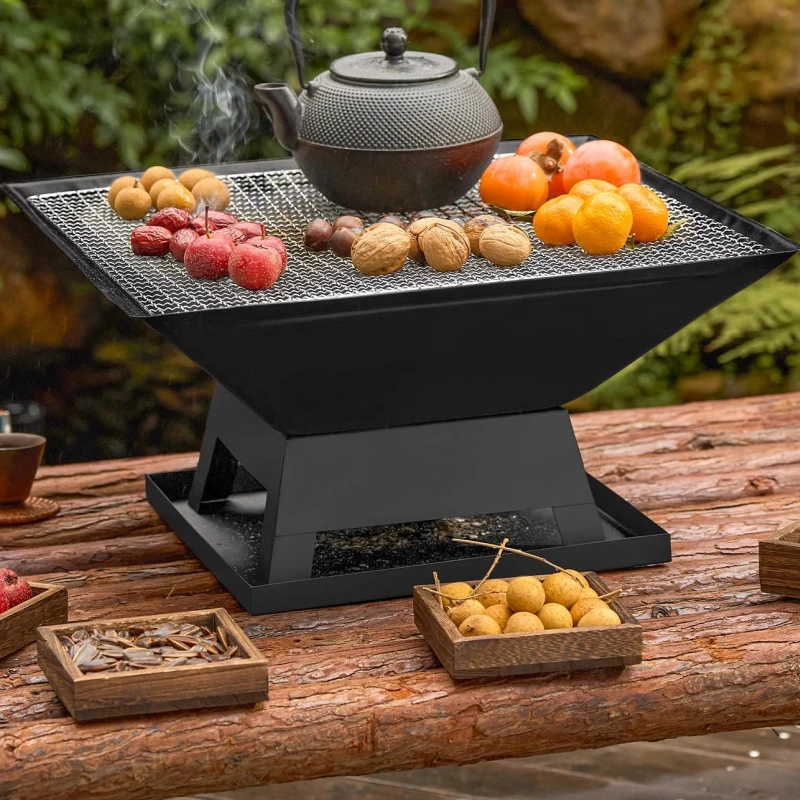 Oven Brazier Barbecue Grille Table Outdoor Heating Charcoal Oven Barbecue Charcoal Oven Home Cooking Tea A Complete Set