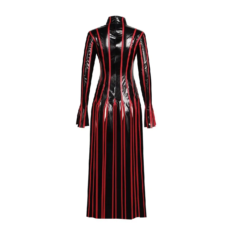 Fate Stay Night Matou Sakura Costume Alternative Dress Outfit PU Leather Anime Cosplay Halloween Costumes for Women5;c,8'z,6.k; view 5