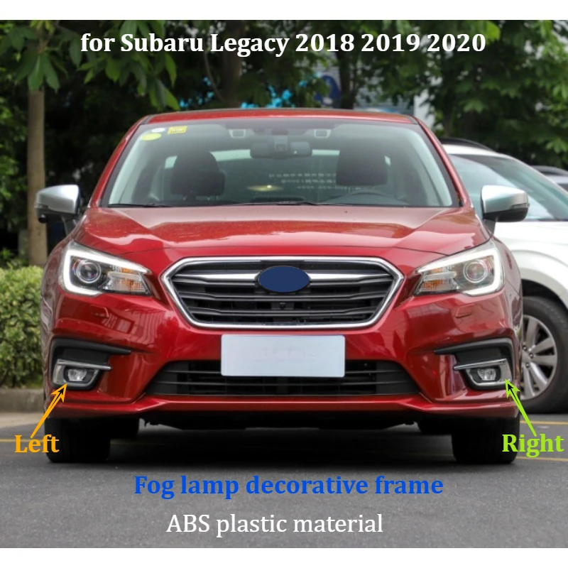 

Для Subaru Legacy 2018 2019 2020, рамка противотуманной фары переднего бампера/абажур запотевания, левая и правая гальванические рамки