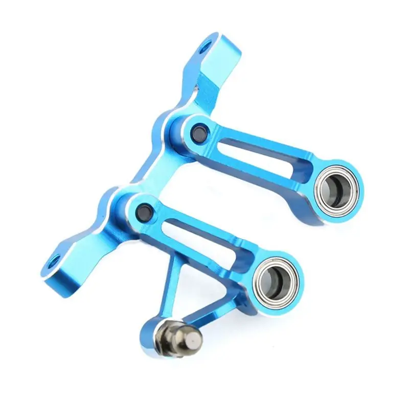 ABJL Aluminum Steering Group for Tamiya XV02 for Traxxas Slash Rustler Bandit 1/10 RC Car Upgrade Parts Blue