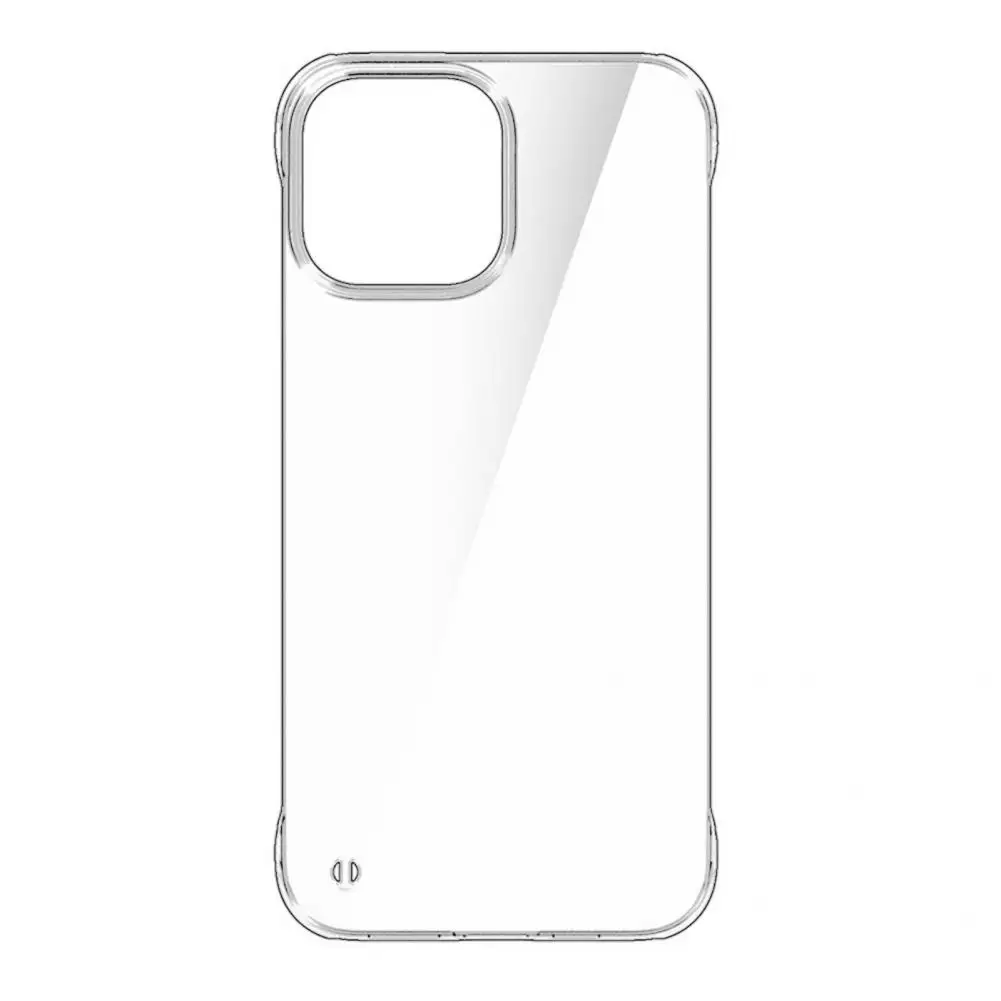 Coque arrière transparente simple pour téléphone portable, coque dure, housse de protection légère
