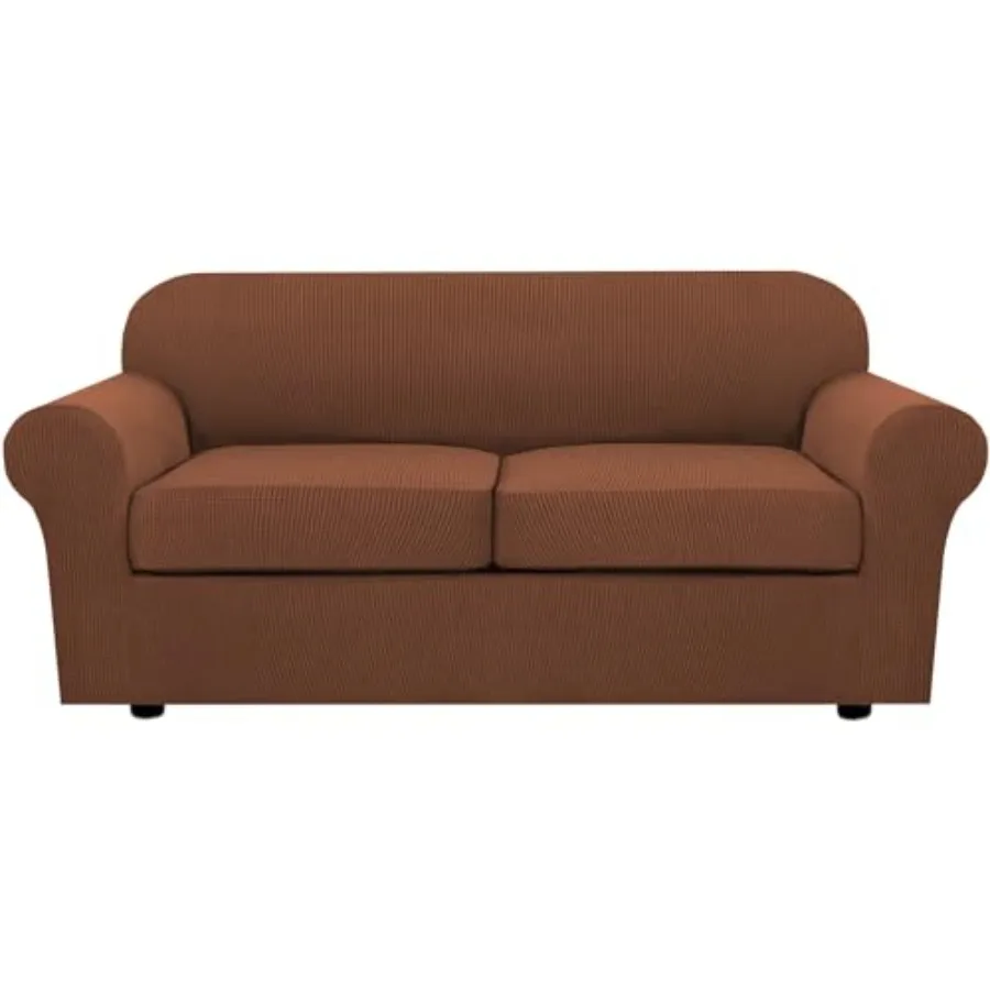 

Комплект из 3 эластичных чехлов для дивана на 2-местный диван, чехлы для дивана в гостиную, базовый чехол, 2 чехла для подушек, толстые