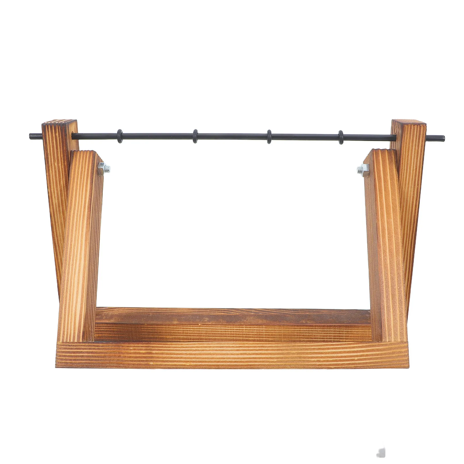 Hydroponic Vase Wooden Frame Plant Holder Decorative Water Culture Flower Pot Stand Indoor Gardening Display Set