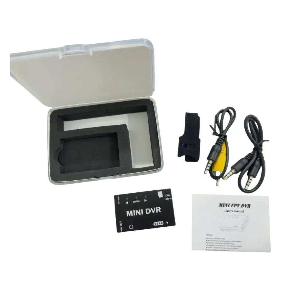 

New Mini DVR Module NTSC / PAL Switchable Built-in Battery Video Audio FPV Recorder for RC Models Airplane Racing Drone