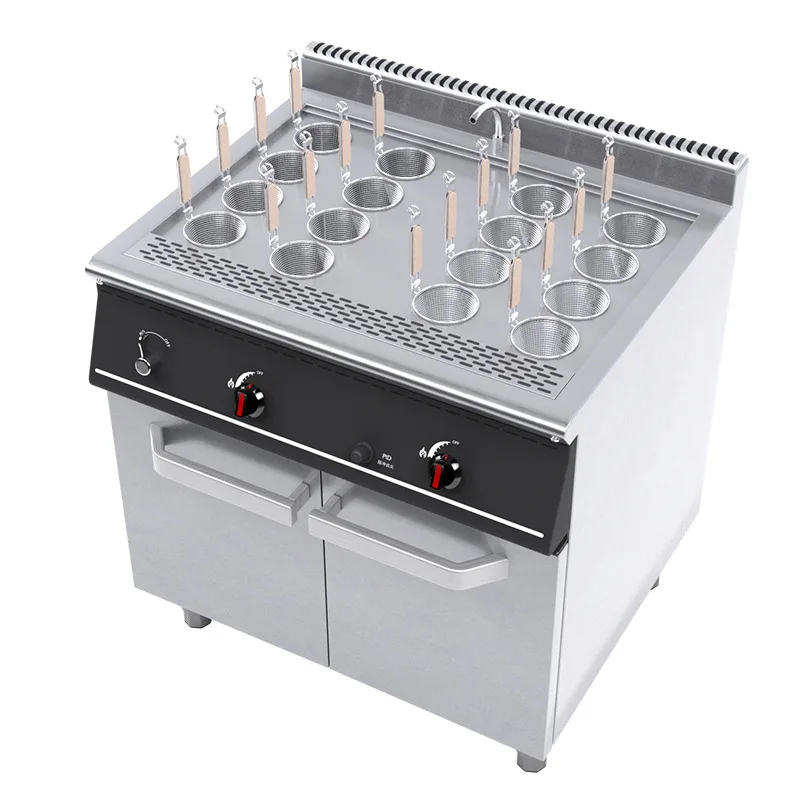 

Qianmai Commercial High-end Customized Vertical Gas Multi-head Multi-function Floor-Mounted 22kW Noodle Cooking Machine