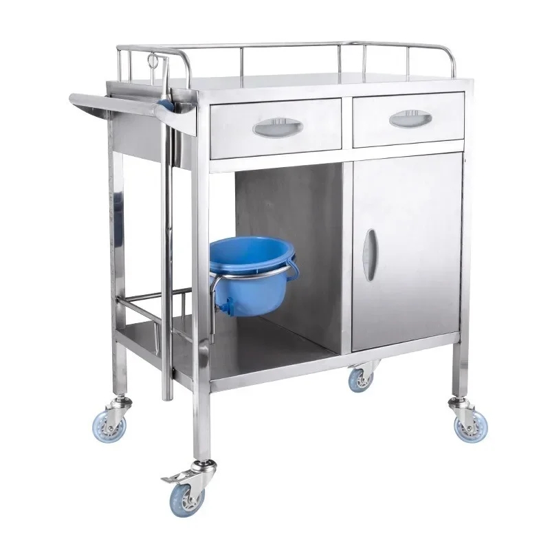 Rescuing cart Medical trolley Anesthesia cabinet Top flap Medicine ambulance Infusion and dressing change Nursing trolley