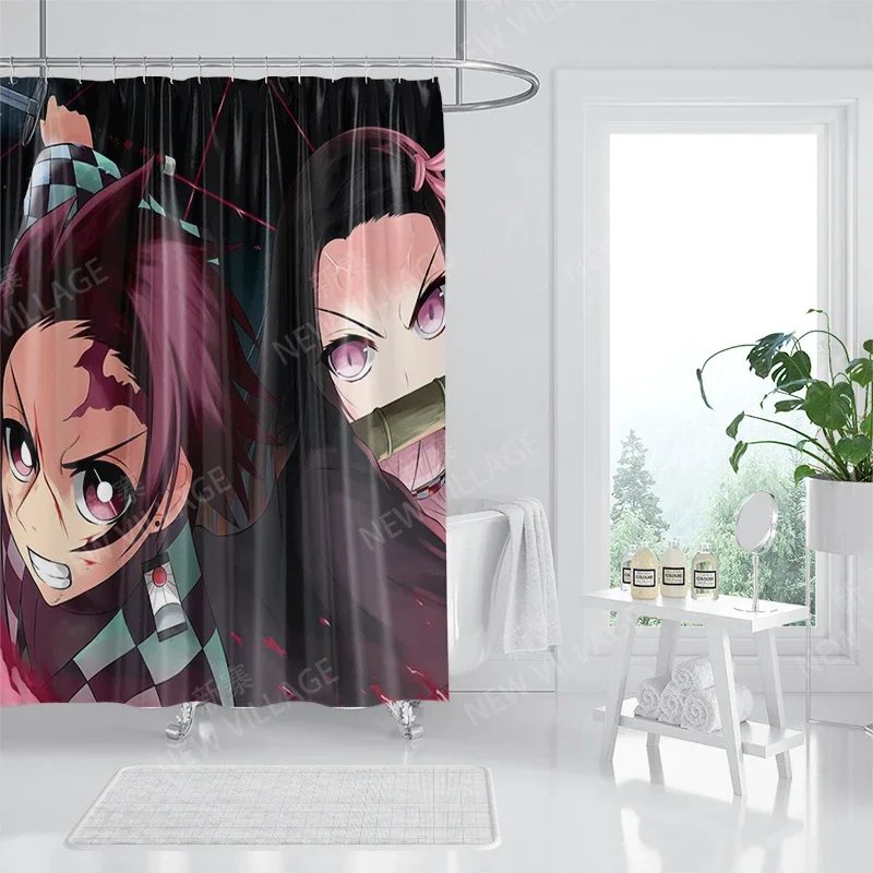 Waterproof fabric shower curtain Bathroom curtain accessories 180x200 Bath curtain for shower 240*200 cartoon cute decor 240x200