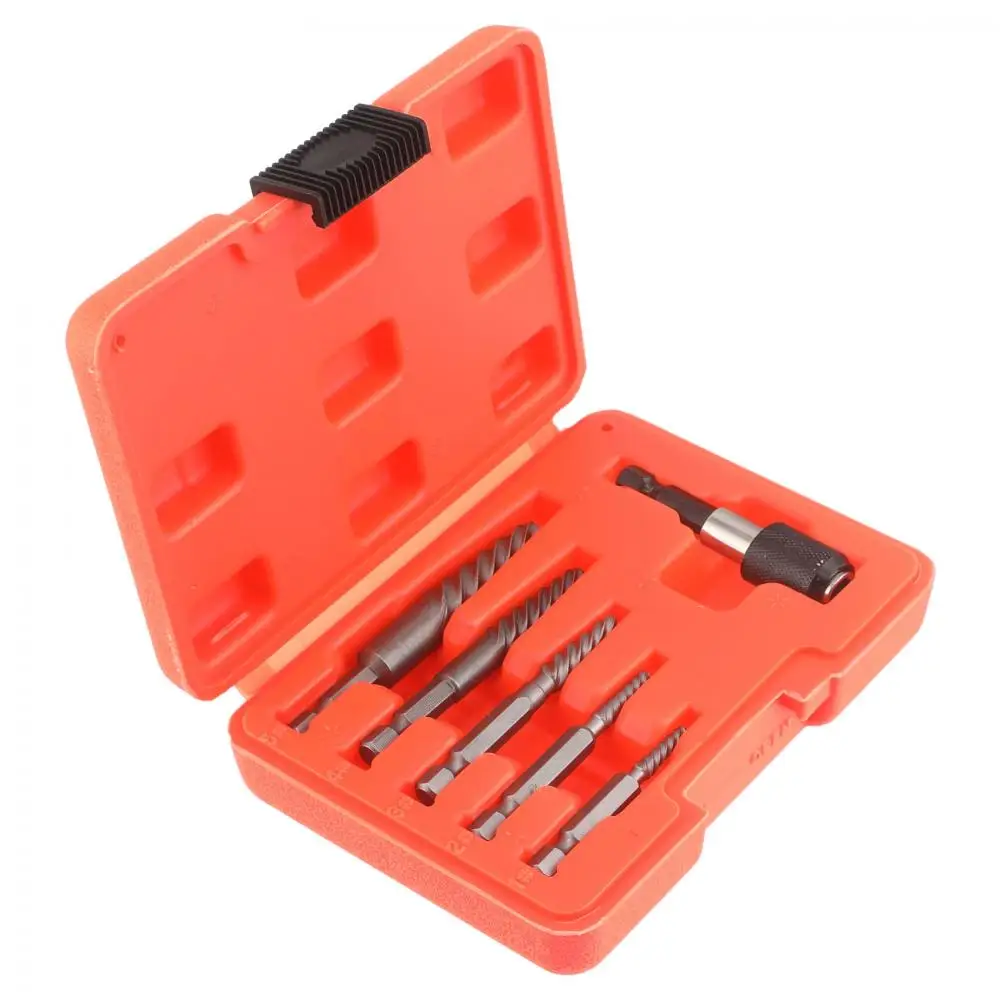 High speed steel drill set 6pcs screw extractor set