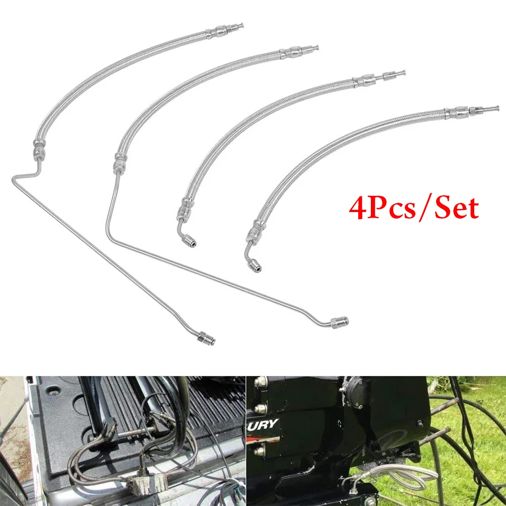 MX Boat Trim Tilt hydraulic Ram Cylinder hose kit Fit for Mercruiser Alpha One I Gen I 16-3/16\