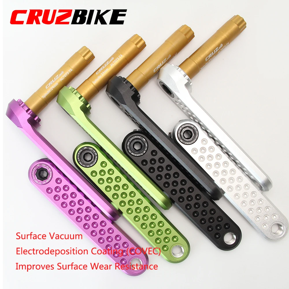 CRUZbike Road Bike Crankset 170mm Crank 9/10/11/12 Speed Double Chainring with Bottom Bracket Bicycle Accessories