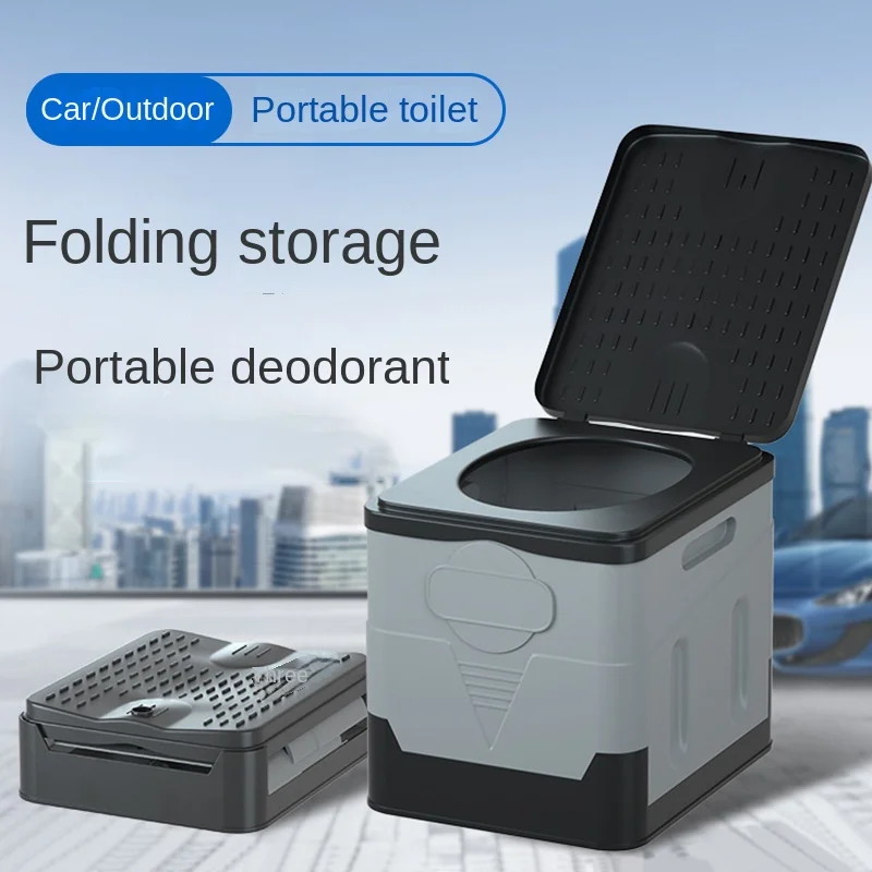 

Car Folding Toilet Portable Toilet Camping Emergency Artifact Mobile Toilet