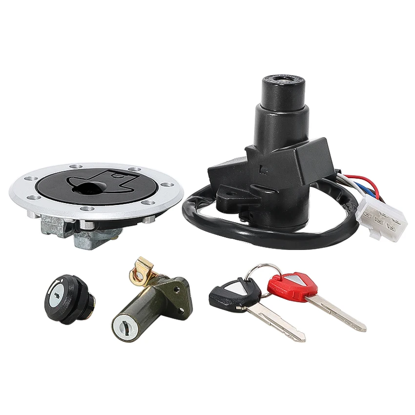 Motorcycle Complete Lock Kit 27045-5013 Replacement For Kawasaki ZX1100 GPZ1100 ZZ-R1100 1993-2001 Year Ignition Fuel Seat Locks