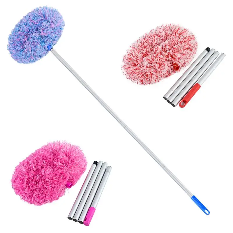 Ring Shape Dust Sweep Duster Adjustable Hangable Washing Duster Wipe Ceiling Fan Car Ceiling Cleaning Duster for Kitchen