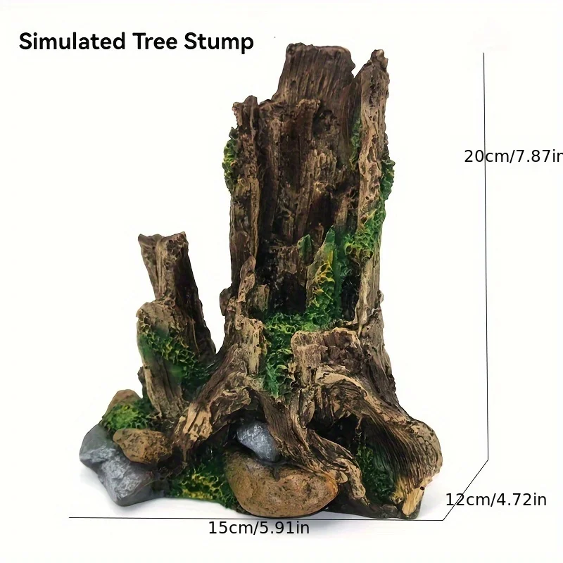 

Creative Landscape Resin Tree Roots Aquarium Decoration Hideout House for Reptile and Pet Tank Scenery