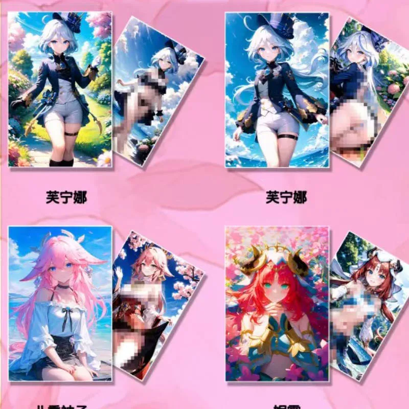 Wholesales Goddess Story Collection Cards Genshin Miracle Painting Studio-Sweet Double Story A5 Trading Anime Games Card