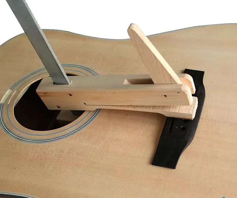 HUATOOL Hard Maple Wood Iron Deep Throat Clamp For Guitar Cello Violin Bridge F Shape Wood Fixture Woodwork
