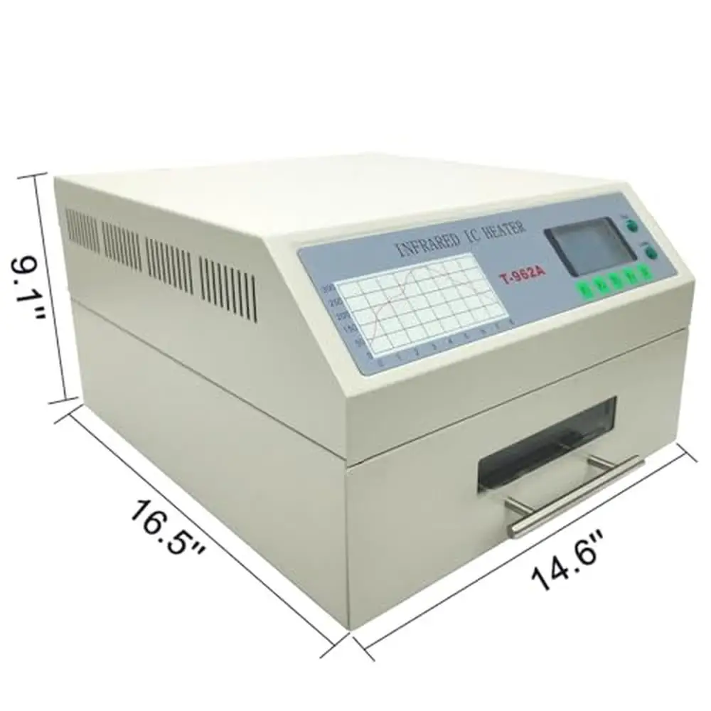 Reflow Soldering Machine 110V 1500W Microcomputer Control 11.8x12.6