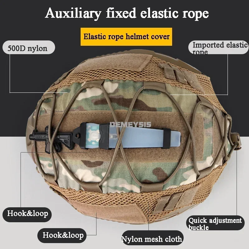 Cubierta táctica de casco rápido ripstop camuflaje MH PJ - imagen 5