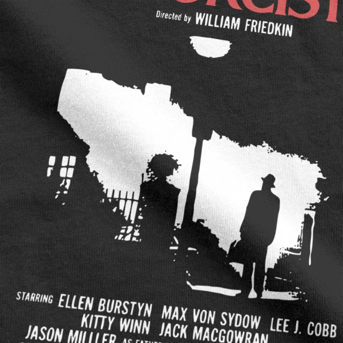 The Exorcist Movie linda blair 80s horror movies halloween scary films regan Leisure Pure Cotton T Shirt for men Summer Clothes