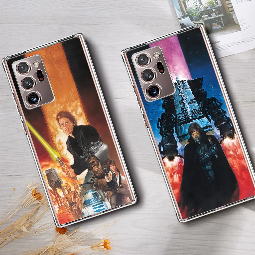 Anakin Darth Vader Luke Skywalker Case for Samsung Galaxy Note 20 Ultra 5G 10 Plus 8 9 10 Lite Transparent Soft Phone Cover M52