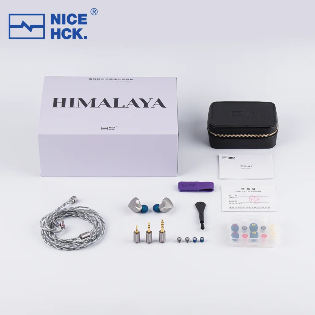 NICEHCK HIMALAYA 10mm doble magnético de doble capa CNT dinámico en el oído Monitor 3 en 1 enchufe con cable HiFi IEM con DragonScale 2 60saga