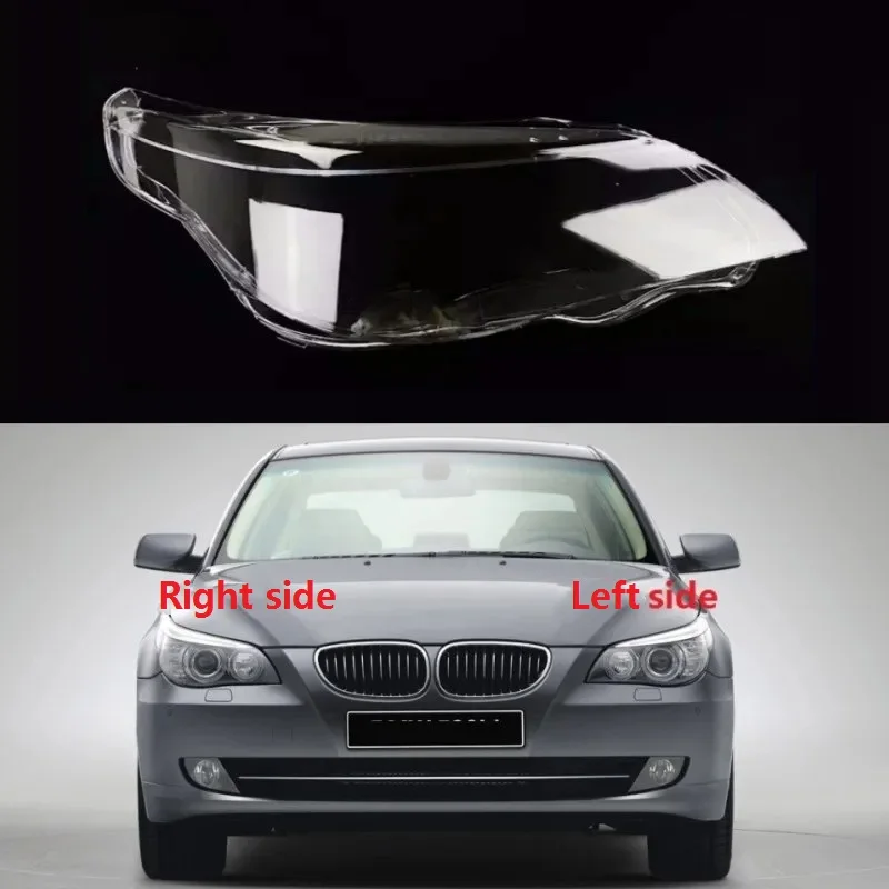 For 2004 2005 2006 2007 2008 2009 2010 BMW E60 E61 5 Series 520 523 525 530i Plexiglass Lampshade Headlight Shell Headlamp Cover