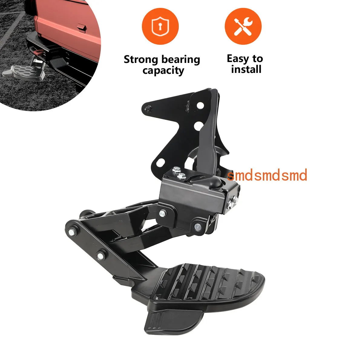 Rear Bed Bumper Bar Step Pedal For Dodge Ram 1500 DT Dual Exhaust Vehicles 2019-2021 82215289AC 82215289AD 82215289AG