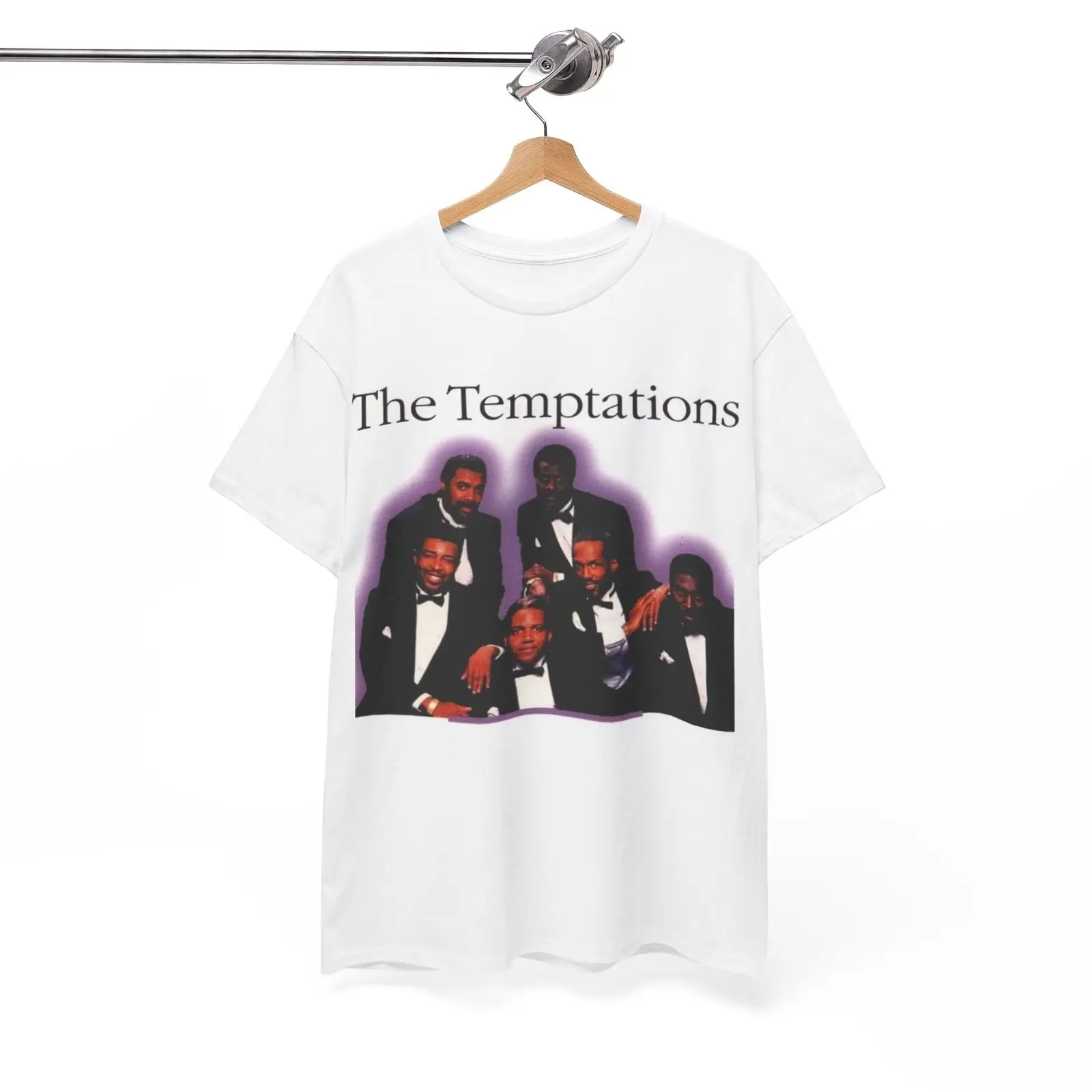 The Temptations Tshirt Cd Cover Vintage Concert Graphic Unisex Heavy Cotton Tee