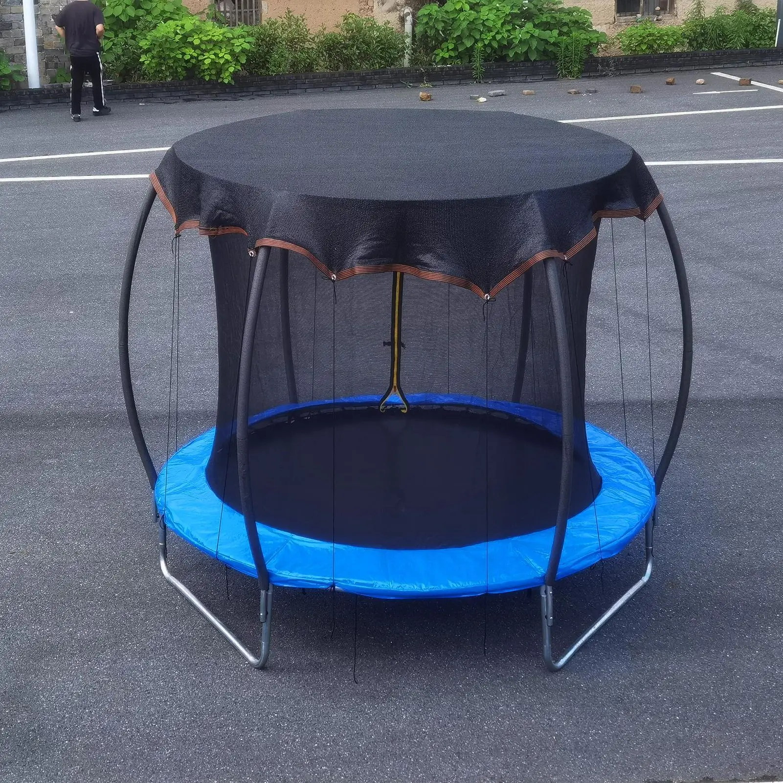 Trampoline Shade Heavy Duty Sun Shade Covers UV Protection Net With Cord Weather Resistant Design Outdoor Sports Accessories For