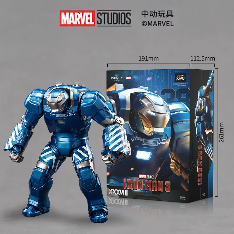 Figurka Marvel Iron Man Mk38 w skali 1/10, kolekcja Iron Man, figurka Mark 38 z ruchomymi przegubami, model zabawka, dekoracja, prezent - dostępna od ręki.