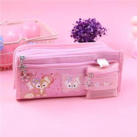 Sanrio Anime Cartoon Series Lápis Case, Grande Capacidade Pen Pouch, Estojo de papelaria, Presentes bonitos, Cinnamoroll, Mymelody, Kuromi, Moda